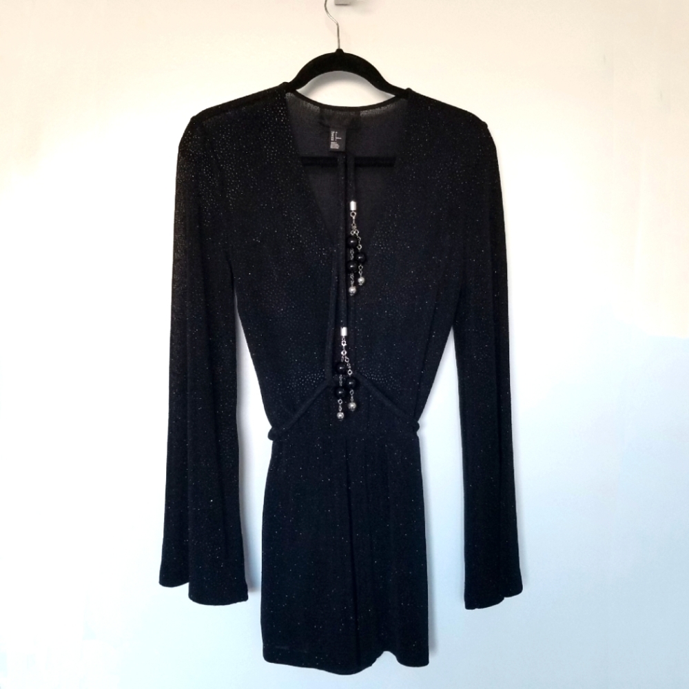 H&M Black Sparkle Glitter Romper